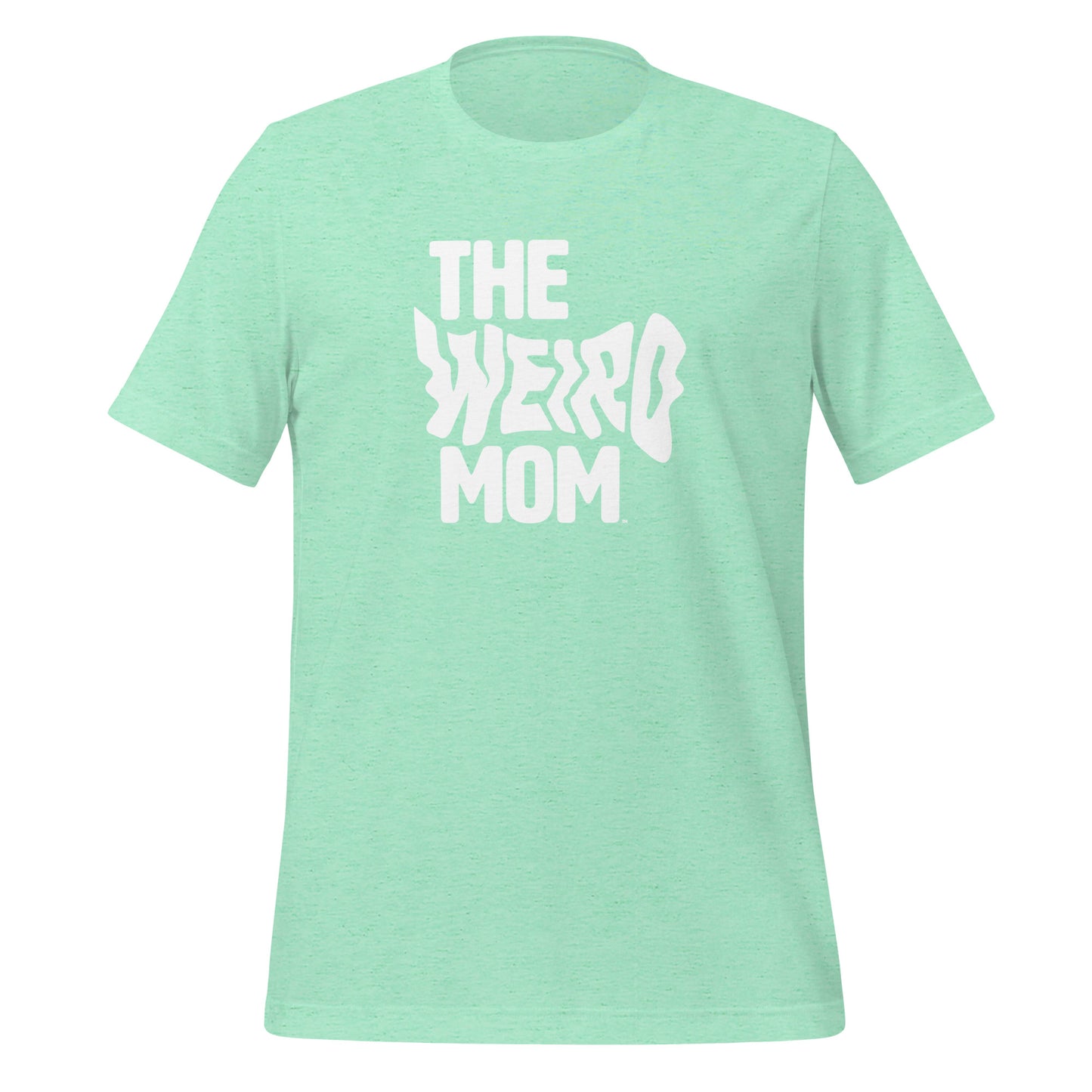 Weird Mom T-Shirt Alternative Mom Shirt Quirky Mom Tee Unique Graphic Mom Shirt Green Casual T-Shirt for Mothers